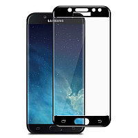 Защитное стекло для Samsung Galaxy J5 2017 (J530F) с полной проклейкой (Full Screen), черное