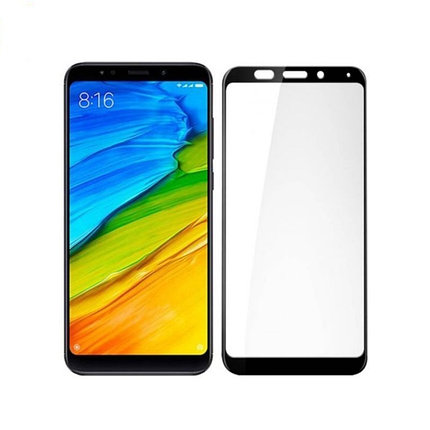 Защитное стекло для Xiaomi Redmi Note 5 Pro с полной проклейкой (Full Screen), черное, фото 2