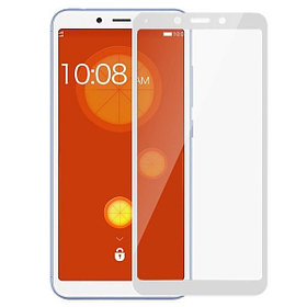 Защитное стекло для Xiaomi Redmi Note 5 с полной проклейкой (Full Screen), белое