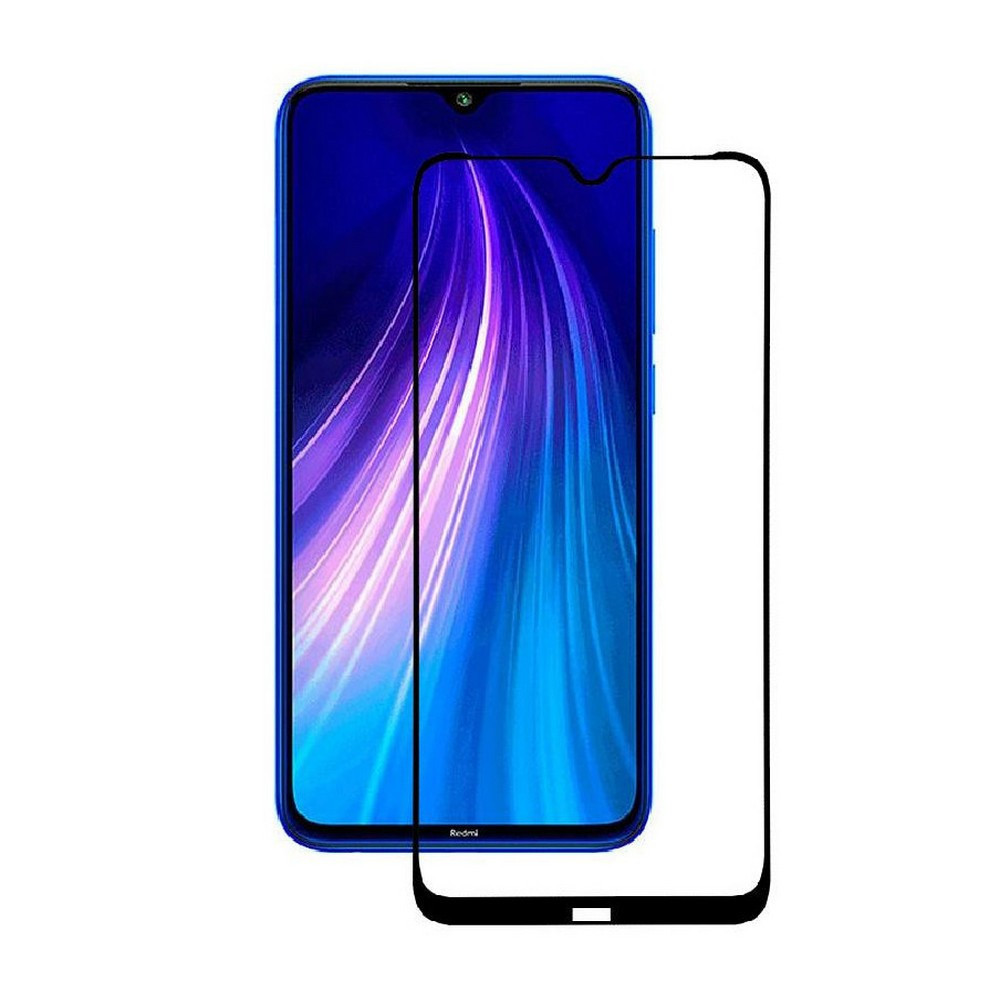 Защитное стекло для Xiaomi Redmi Note 8 Pro с полной проклейкой (Full Screen), черное