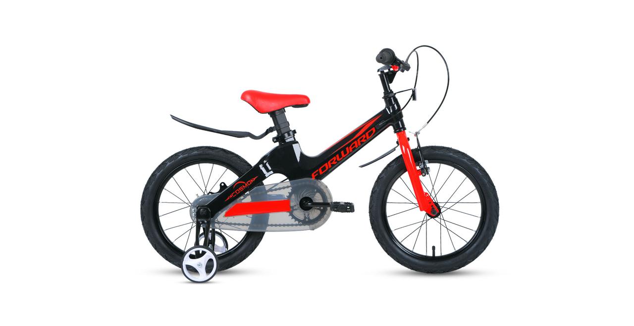 Велосипед детский Forward Cosmo 16" 2.0 черный/красный - фото 1 - id-p121195291