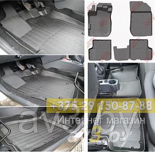 Коврики в салон Renault Logan 2 / Sandero 2 (Stepway) 2014-2022, 3D / Рено Логан Сандеро Степвей (SR