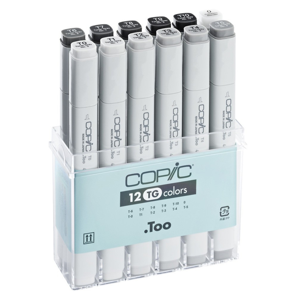 Набор маркеров Copic Toner Gray Set, 12цв.