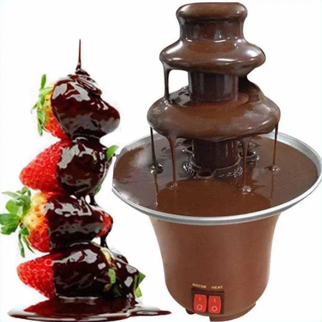 Шоколадный фонтан фондю Chocolate Fondue Fountain Mini - фото 3 - id-p121197289