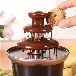 Шоколадный фонтан фондю Chocolate Fondue Fountain Mini