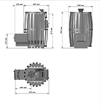 ПЕЧЬ ДЛЯ БАНИ БЕРЁЗКА "ВИТЯЗЬ" 18 ДТ-4, фото 2