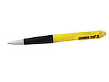 Автоматическая шариковая ручка: цветной корпус, резиновый держатель, цв. чернил - синий, фото 3