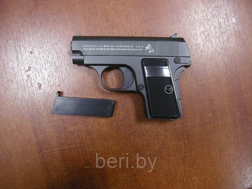 C.1 Пистолет детский пневматический "Airsoft Gun", металлический, стреляет пульками - фото 3 - id-p121236473