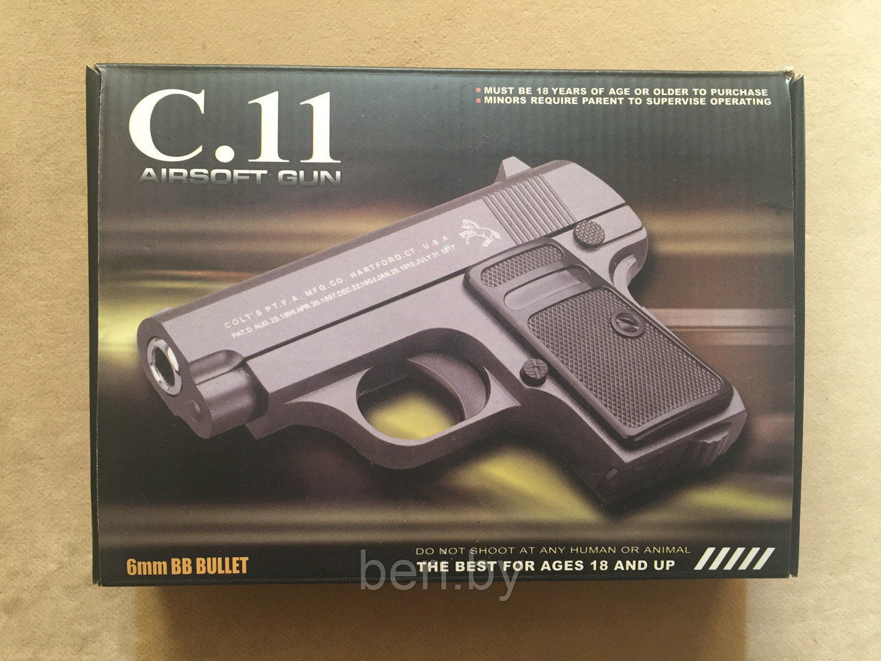 C.11 Пистолет детский пневматический "Crosman", стреляет пульками - фото 9 - id-p121236864