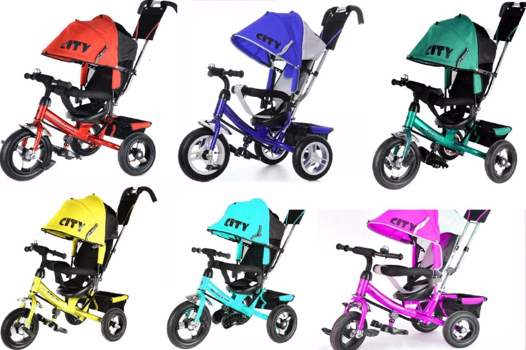 Велосипед детский трёхколесный Сity Trike фиолетовый 5182V-EVA - фото 6 - id-p121237726