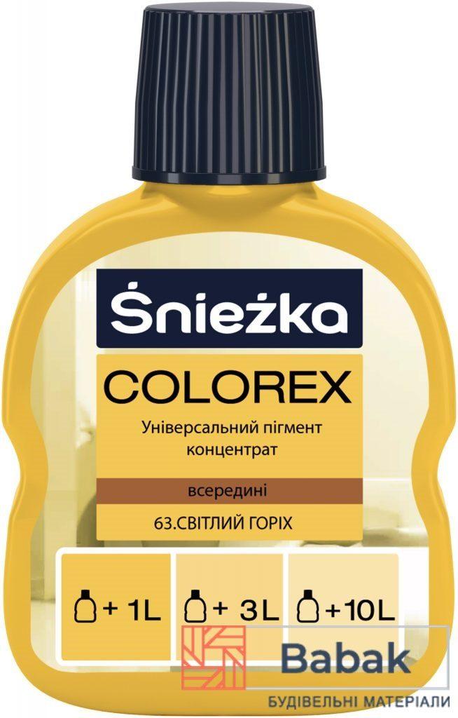 Краситель Sniezka Colorex №63 орех светлый 0.10 л (Польша)