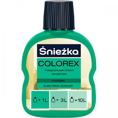 Краситель Sniezka Colorex №42 весенне-зеленый 0.10 л (Польша)
