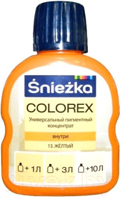 Краситель Sniezka Colorex №13 желтый 0.10 л (Польша)