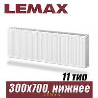 Стальной радиатор Lemax Valve Compact тип 11 300x700 мм