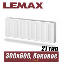 Стальной радиатор Lemax Compact тип 21 300x600 мм