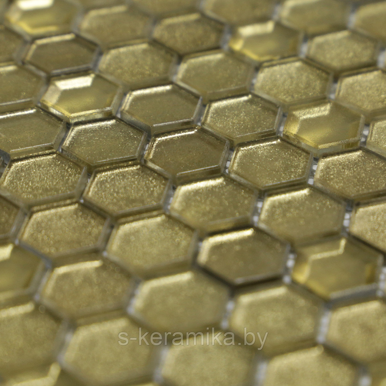 Стеклянная Мозаика Alchimia Aureo grani hexagon 30*30 см