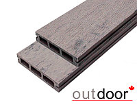 Террасная доска ДПК Outdoor 3D 120*25*4000 мм. STORM GREY серая