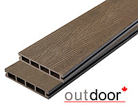 Террасная доска ДПК Outdoor 3D 150*25*4000 мм. HAVANA BROWN коричневая