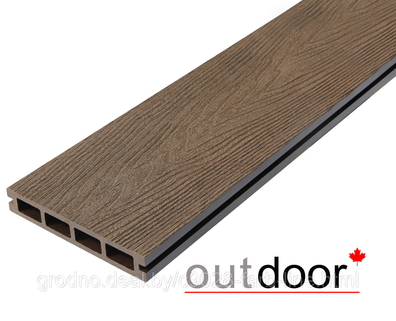 Террасная доска ДПК Outdoor 3D 150*25*4000 мм. HAVANA BROWN коричневая - фото 2 - id-p121263126