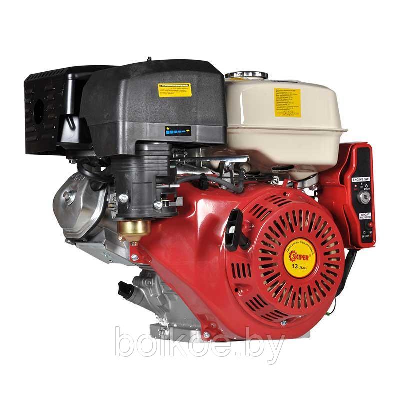 Двигатель Skiper 188FE для культиватора (электростартер, 13 л.с., вал 25мм, шлиц) - фото 2 - id-p121279676