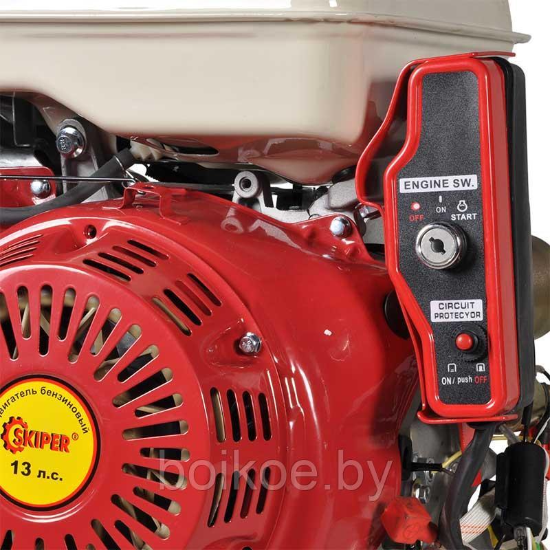 Двигатель Skiper 188FE для культиватора (электростартер, 13 л.с., вал 25мм, шлиц) - фото 4 - id-p121279676