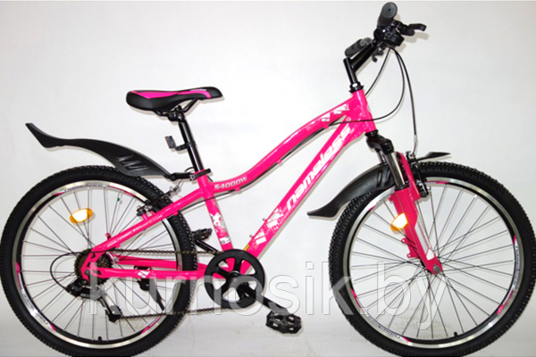 Велосипед подростковый Nameless S4000W 24" розово-серый