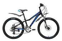 Велосипед подростковый Stark Rocket 24.3 HD черный-голубой-серый