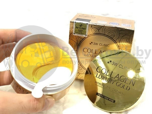 Гидрогелевые патчи для глаз с коллагеном и коллоидным золотом 3W Clinic Collagen Luxury Gold Hydrogel Eye - фото 6 - id-p121280889