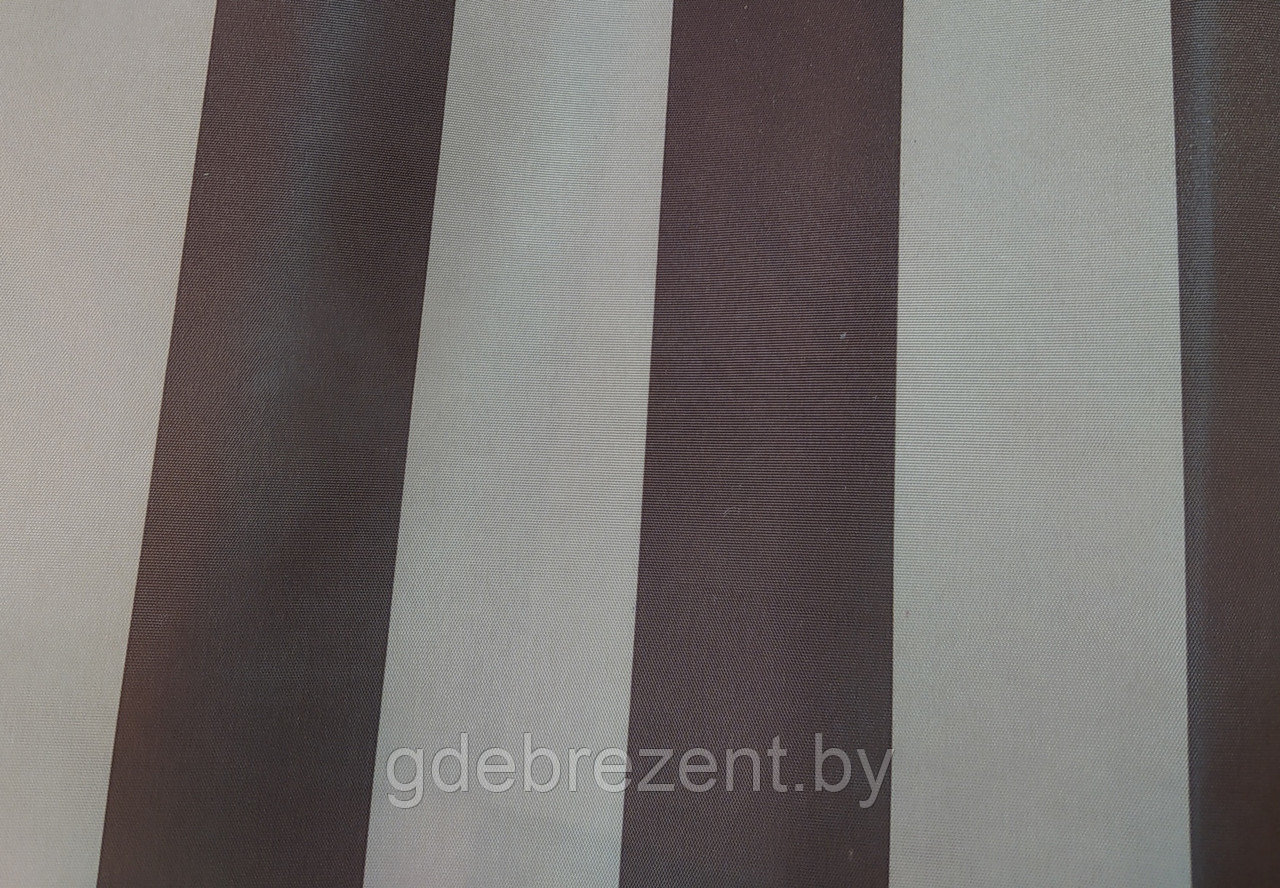 Ткань Оксфорд 300d - полоса (беж/шоколад)