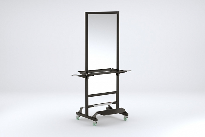 Зеркало Modus с двумя фенодержателями, подножками и блоком розеток - фото 1 - id-p121282979