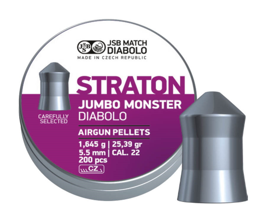 Пули JSB Straton Jumbo Monster Diabolo 5.5 мм 1,645 грамма (200 шт.)