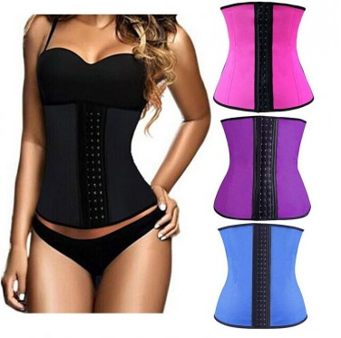 Корсет утягивающий для похудения и коррекции фигуры Waist Trainer. Размер XXL-XXXL - черный - фото 2 - id-p121295654