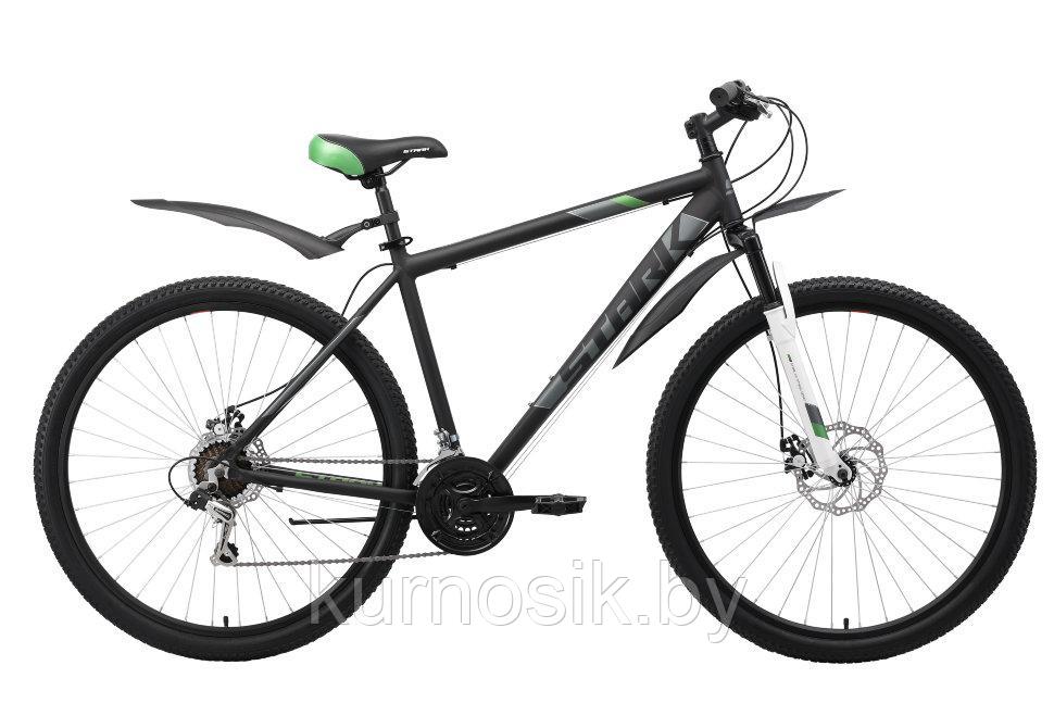 Мужской велосипед Stark TANK 29.1" D черный-серый-зеленый - фото 1 - id-p121303320