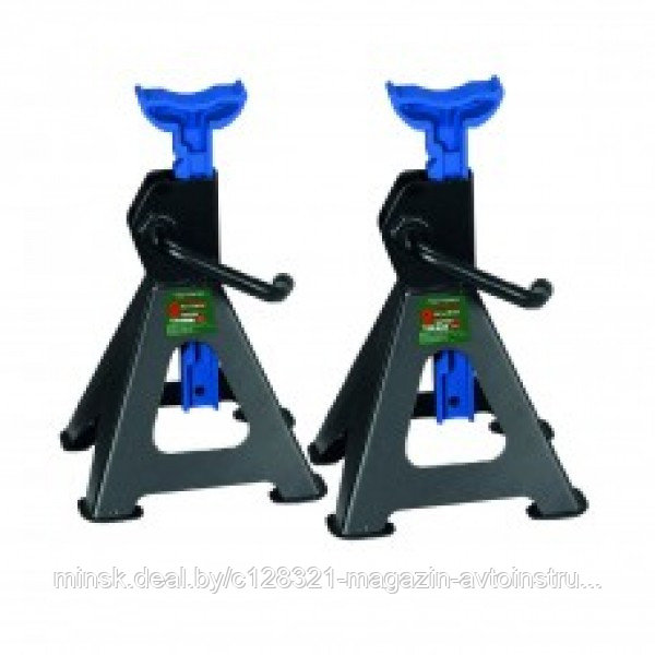 Подставка ремонтная с упорными пятками 3т (h min 304мм, h max 444мм) (к-т 2шт) Rock FORCE RF-TH53003B(NEW)