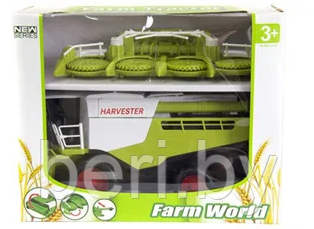 8889A-1 Комбайн уборочный инерционный Harvester (зелёный с белым), пластик, 35 см, от 3 лет - фото 4 - id-p121327349