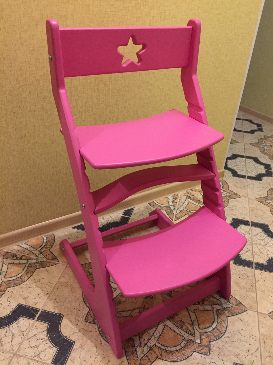 Регулируемый десткий стул "Ростик/Rostik" (Dark pink) - фото 3 - id-p121331689