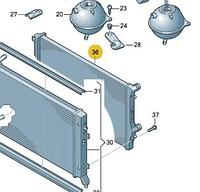 Радиатор охлаждения 1.4TSI/ 1.8TSI/ 1.9TDI