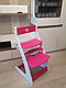 Регулируемый десткий стул "Ростик/Rostik" (бело-розовый), фото 2