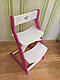 Регулируемый десткий стул "Ростик/Rostik" (бело-розовый), фото 3