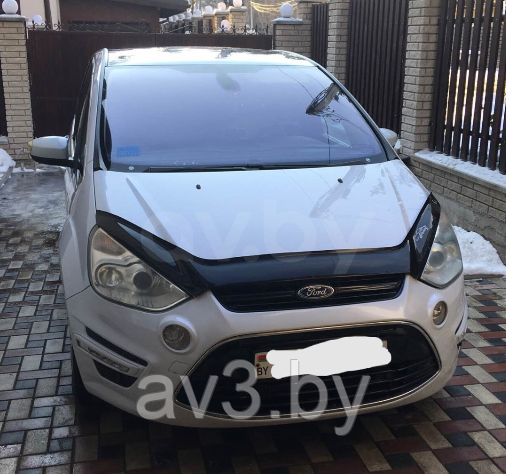 Дефлектор капота Ford S-Max (2010-) [FR28] (VT52)