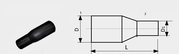 Муфта переходная термоусаживаемая д. 110/160