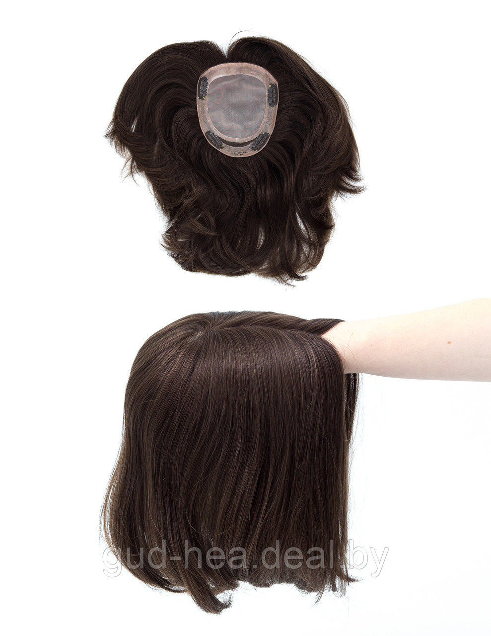 Женская накладка на пробор из натуральных волос Lux 5 - фото 3 - id-p121343595