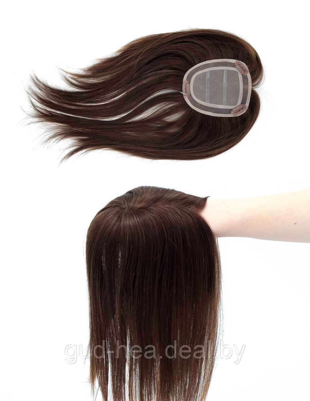 Женская накладка на пробор из натуральных волос Lux 7 - фото 3 - id-p121343650
