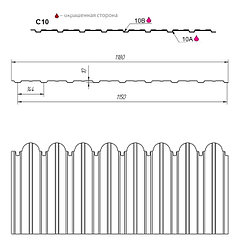 Фигурный профнастил С10