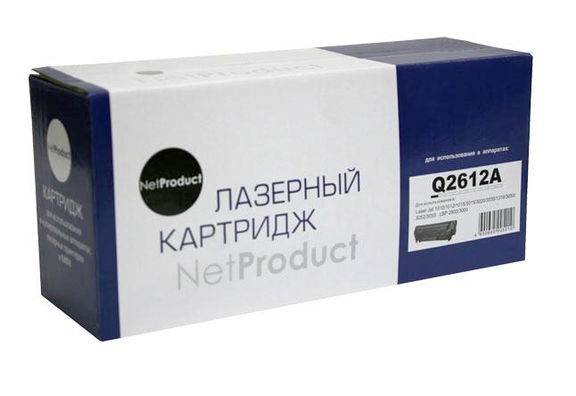 Картридж 12A/ Q2612A (для HP LaserJet 1010/ 1015/ 1020/ 1022/ 3015/ 3020/ 3030/ 3050/ 3055/ M1319) NetProduct - фото 1 - id-p3412736