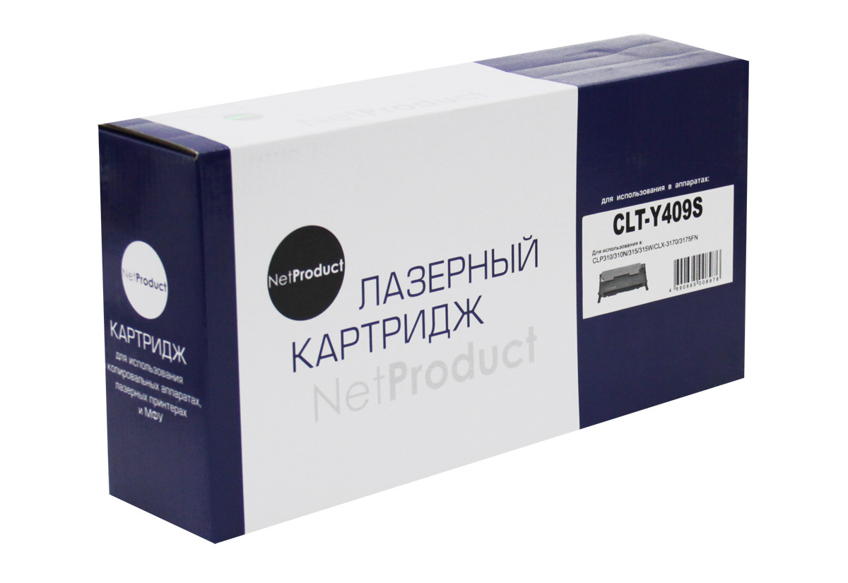 Картридж CLT-Y409S (для Samsung CLP-310/ CLP-315/ CLX-3170/ CLX-3175) NetProduct, жёлтый