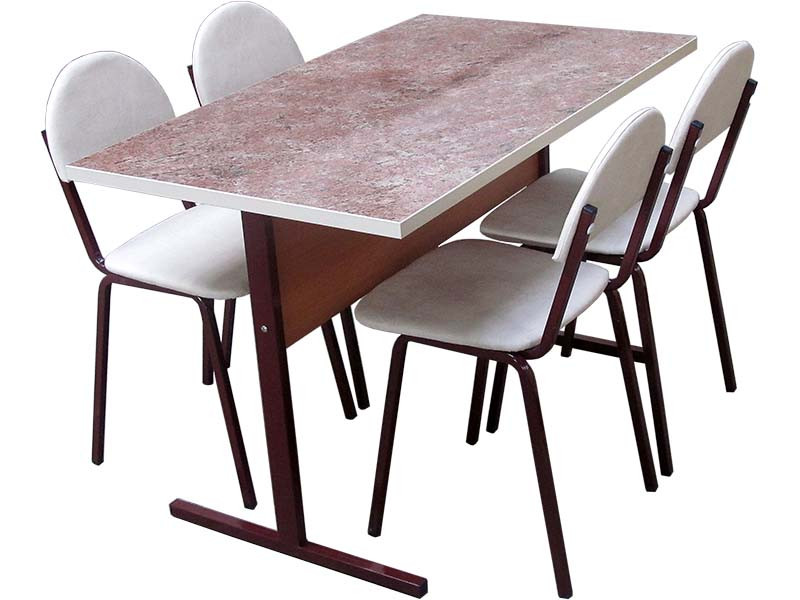 Набор мебели для столовой 4-х(6-ти)местный со стульями ШК-20-100T