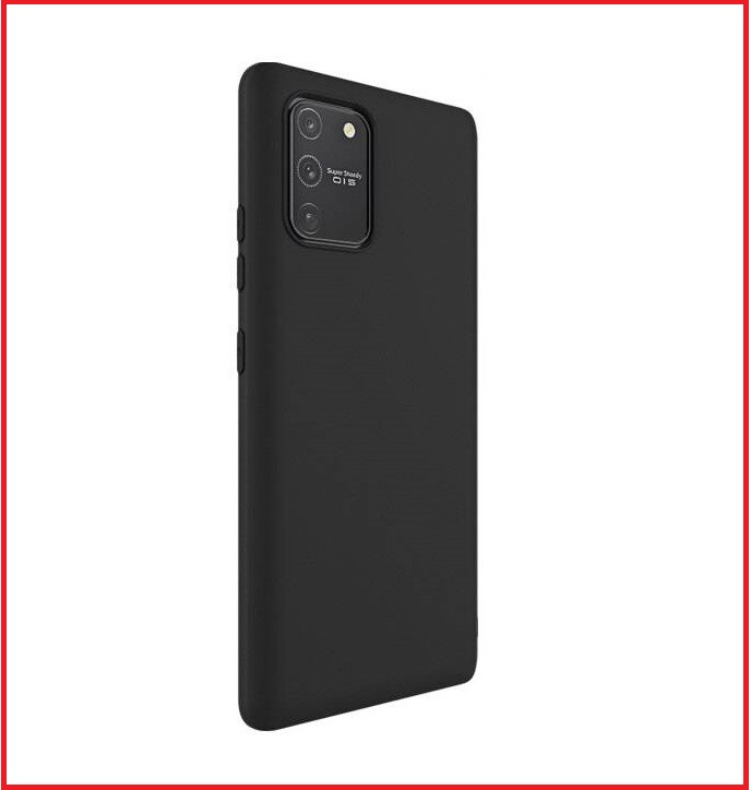 Чехол-накладка для Samsung Galaxy S10 lite SM-G770 / A91 (силикон) черный - фото 2 - id-p121360653