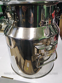 Бидон (Бак с герметичной крышкой) из коррозионно-стойкой стали Арт.436 (пр-во Китай) (30 см х 50см; 35 литров)