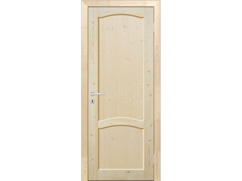 Дверь деревянная межкомнатная Классика, сосна, сорт АВ, РОССИЯ. Ширина, мм: 600 - фото 1 - id-p121377755